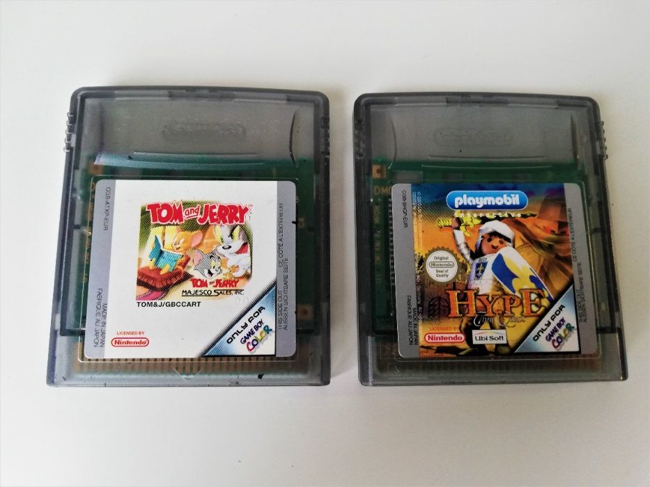 2 Jogos Game Boy Color Playmobil + Tom and Jerry