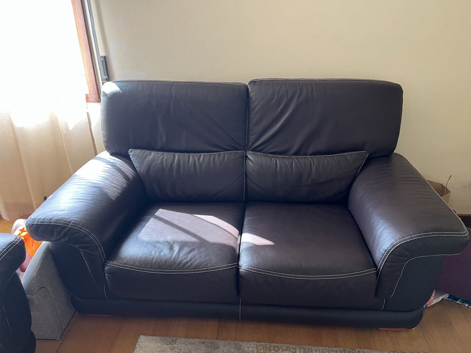Sofas em pele em optimo estado