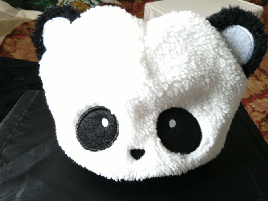 Детская шапка панда