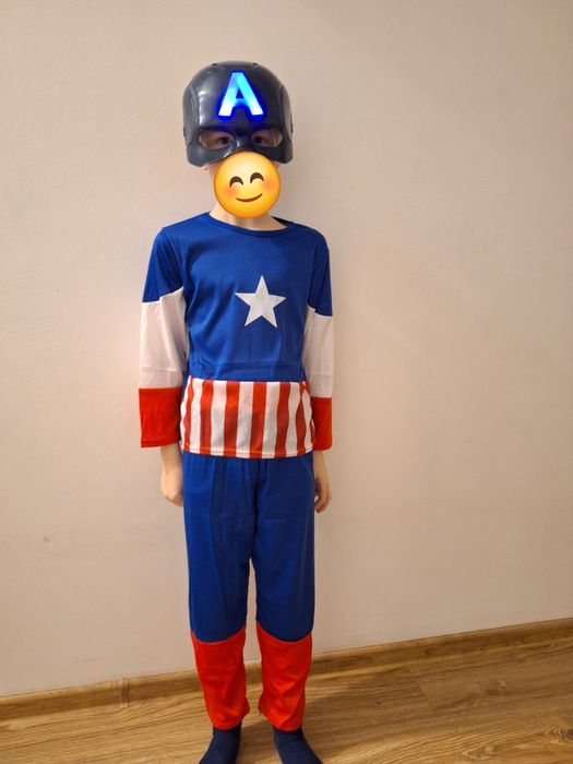 Strój przebranie Avengers Kapitan Ameryka 122/128
