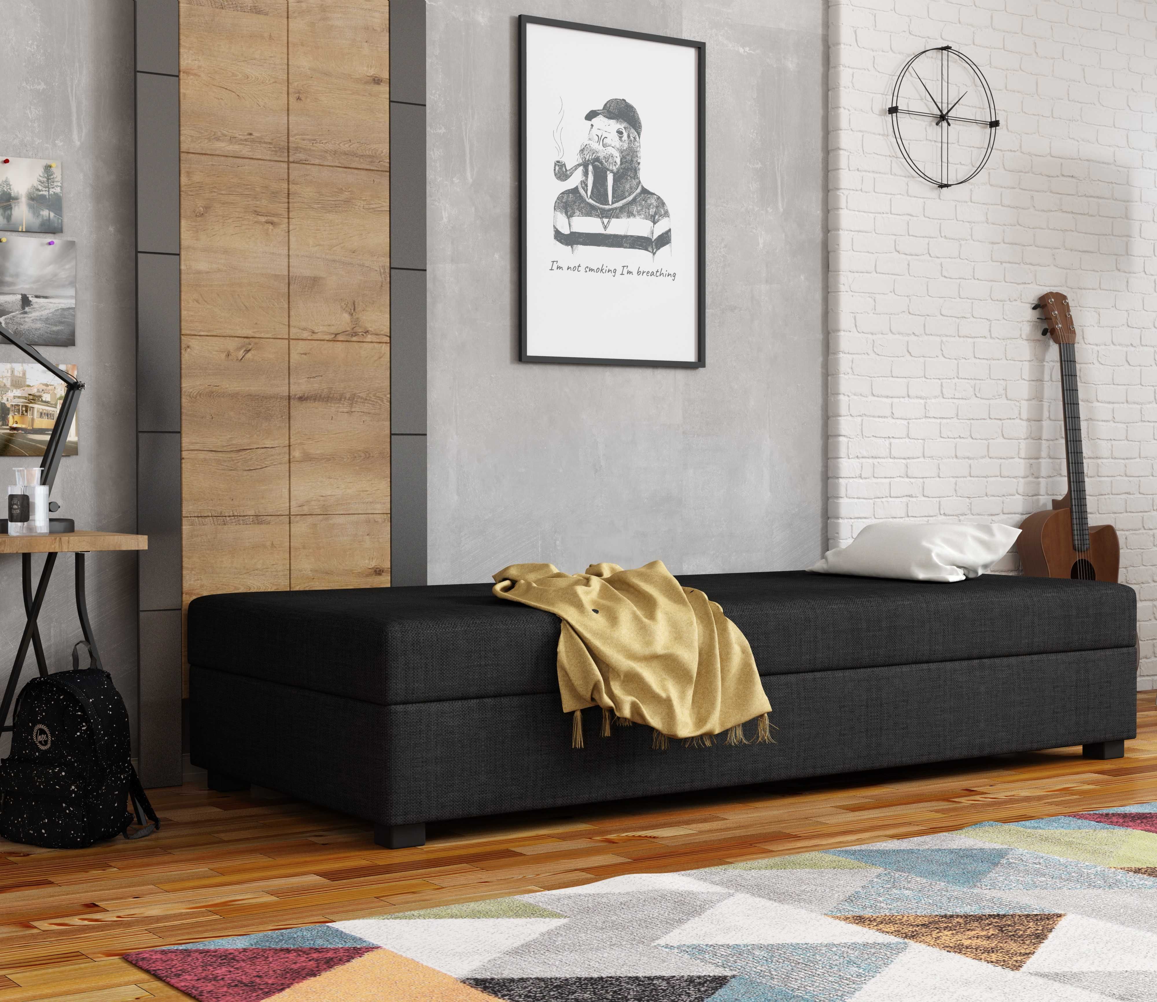 Łóżko z materacem Tapczan  jednoosobowy darmowa dostawa sofa wersalka