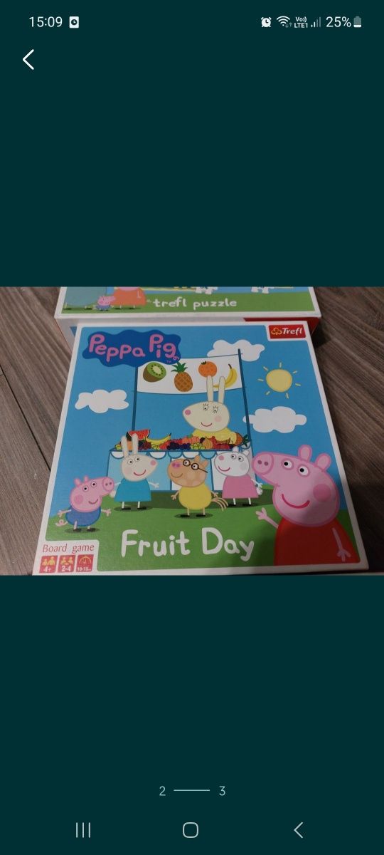 Gry edukacyjne Trefliki Peppa pig (cyfry,  owoce)