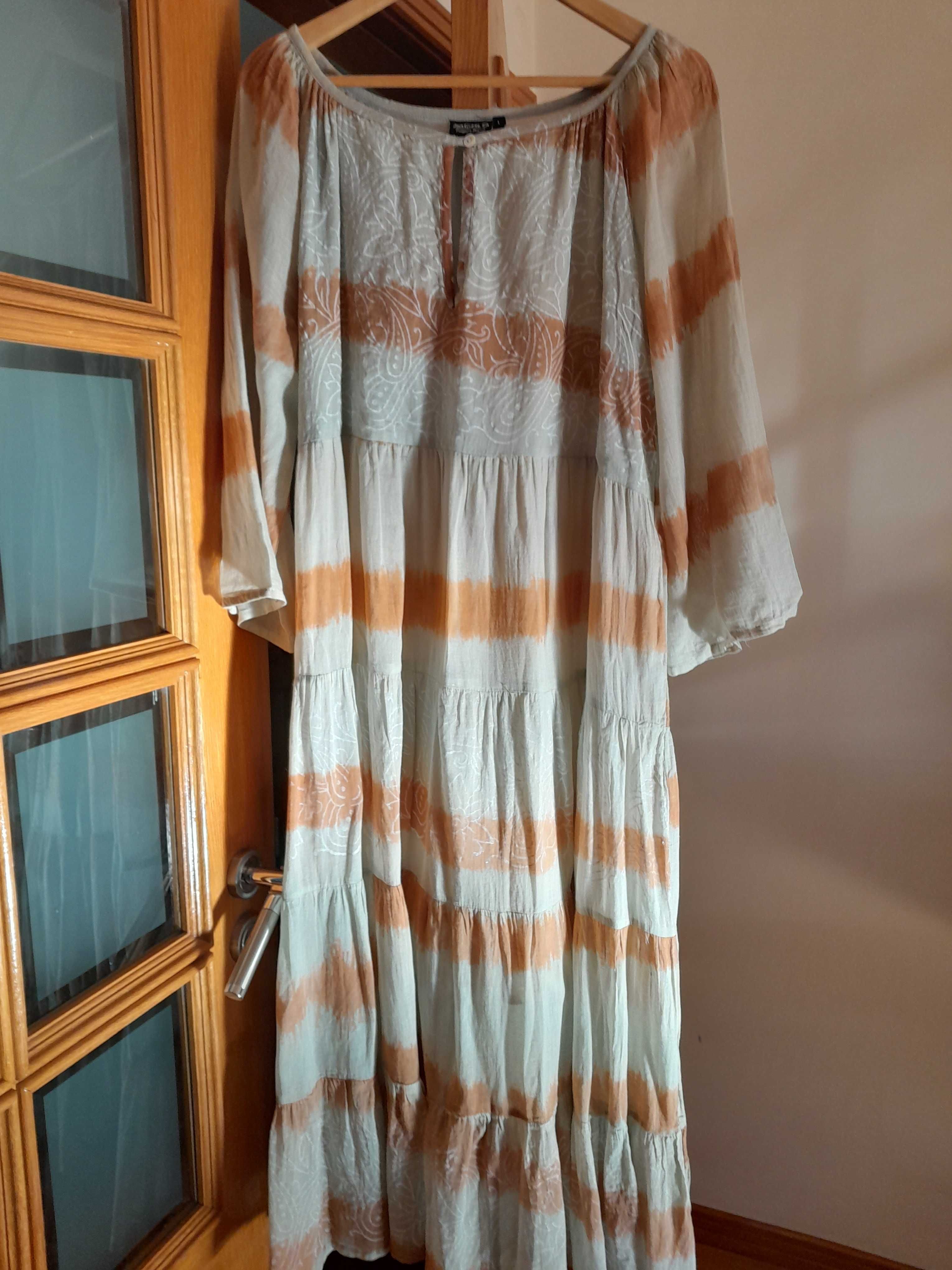 Vestido midi senhora , L / XL