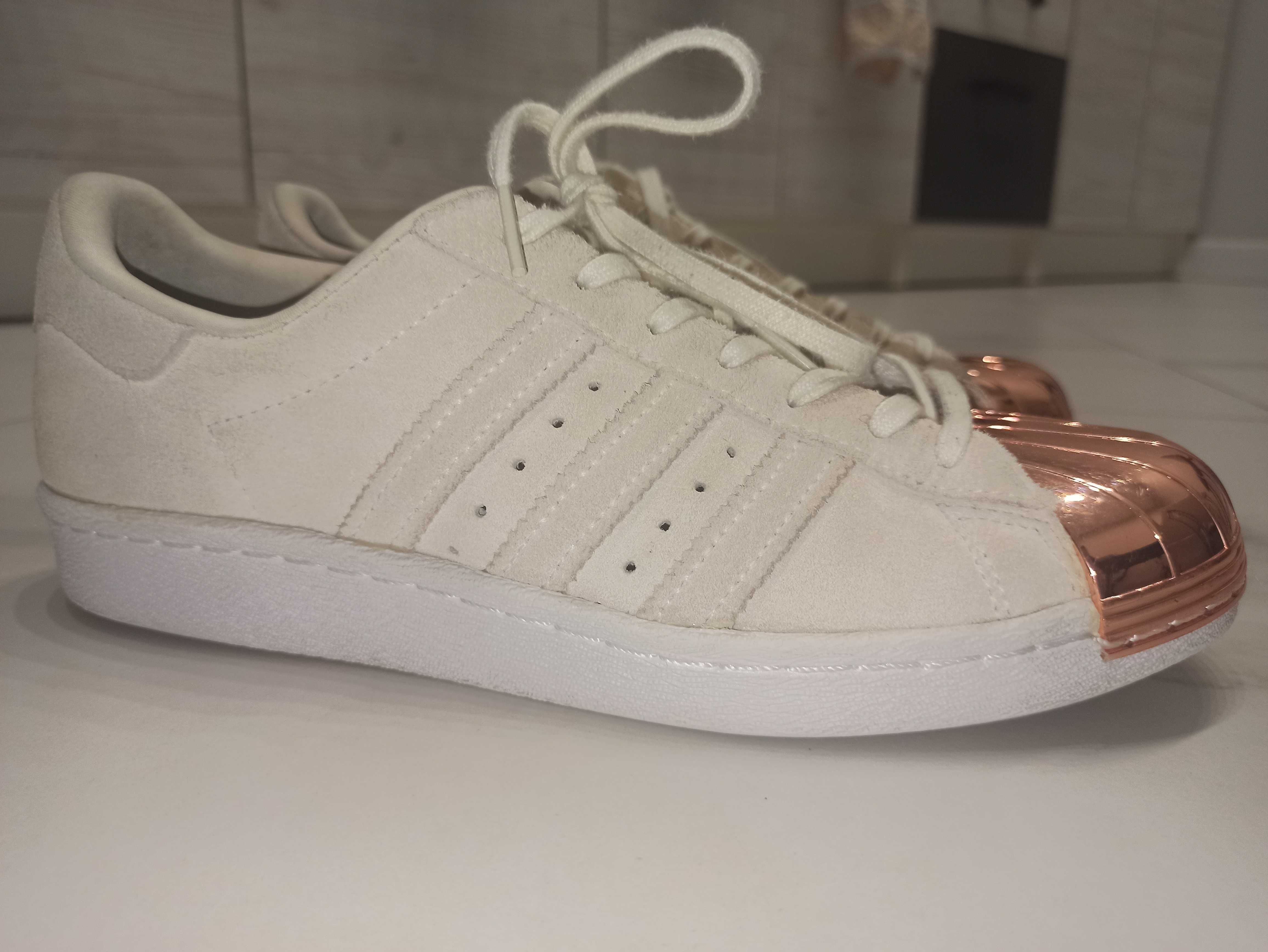 Кросівки adidas superstar metal/toe white адідас  з металевим носком