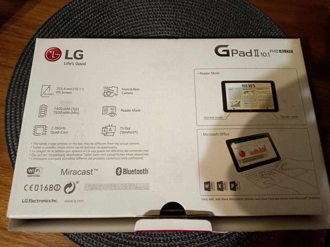 LG g pad II LTE -tablet 10 "