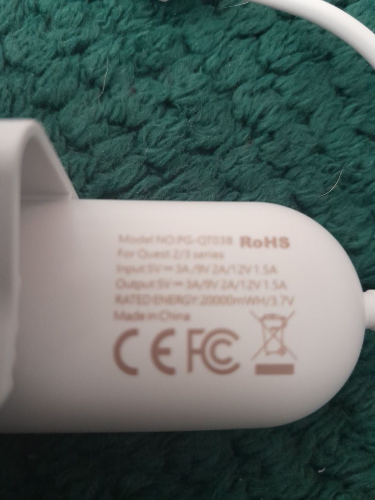 PowerBank do Oculus Quest 2, przenośny akumulator USB 20000mah