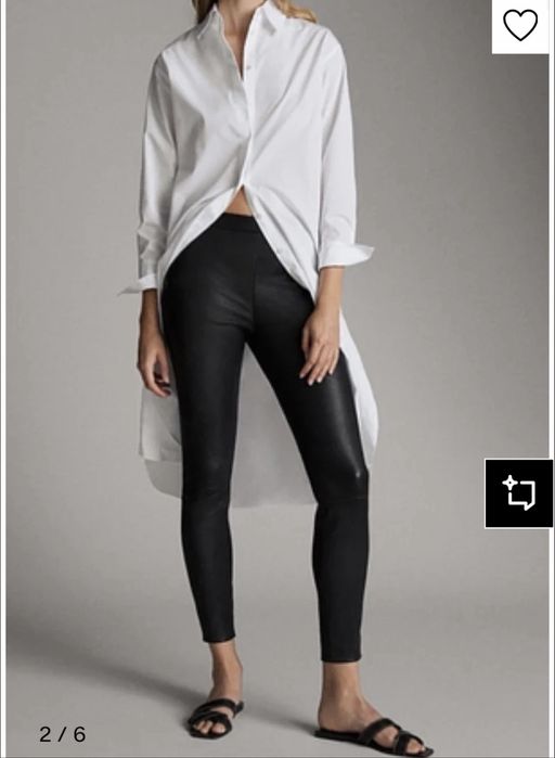 Штаны кожаные ,легинсы Massimo dutti XS