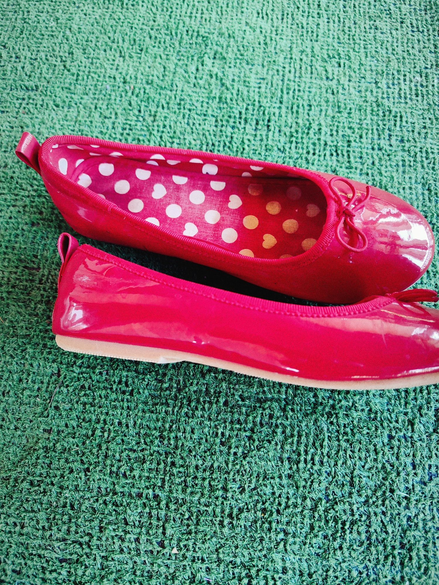 Балетки, туфельки червоні hm 31 розмір