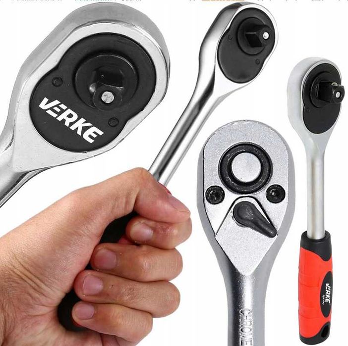 Grzechotka  1/2" CALA TRESZCZOTKA CRV pokrętło na klucz nasadowy  !!!