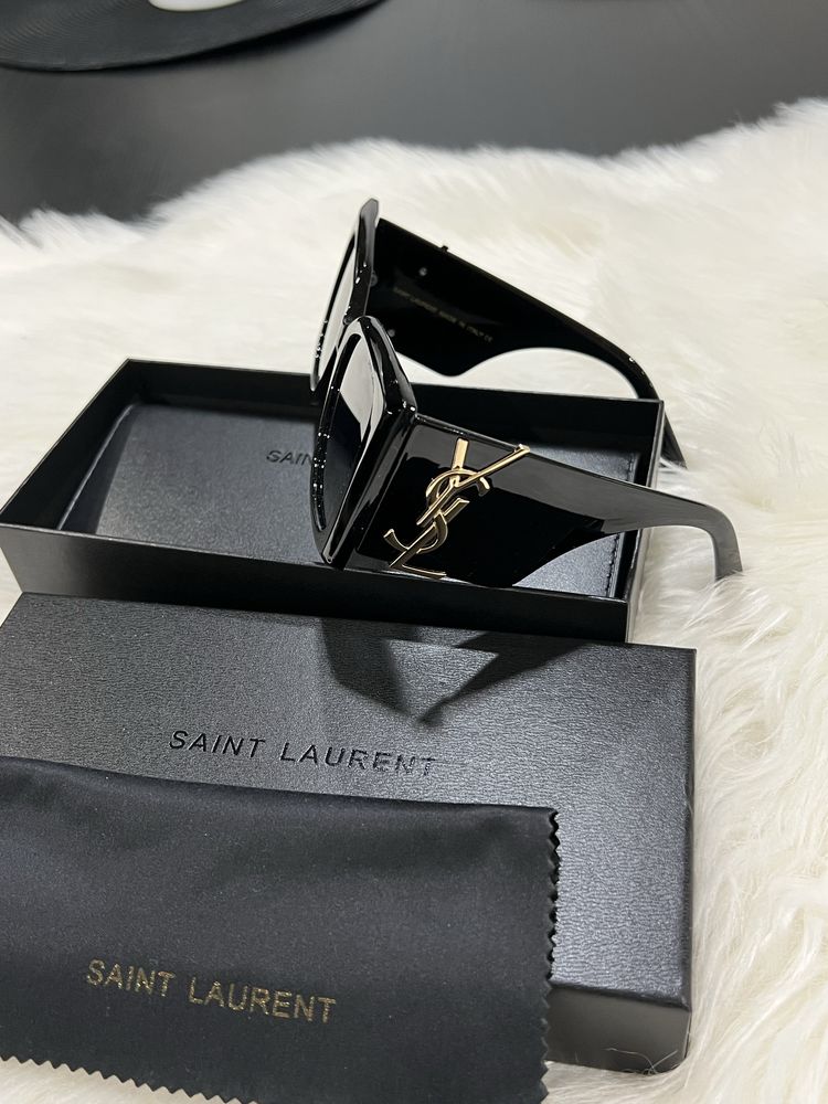 Okulary przeciwsłoneczne czarne Saint Laurent YSL