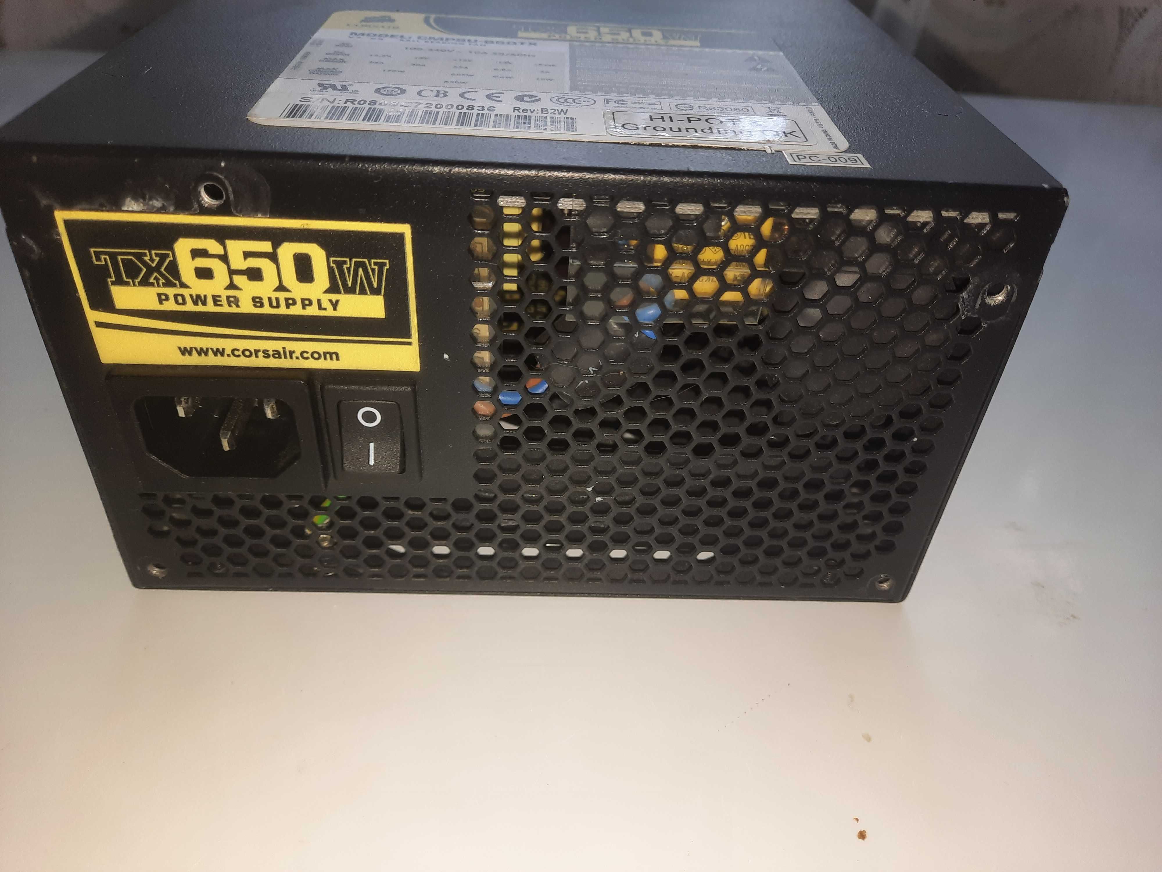 Продам Блок питания Corsair TX650 650W для ПК