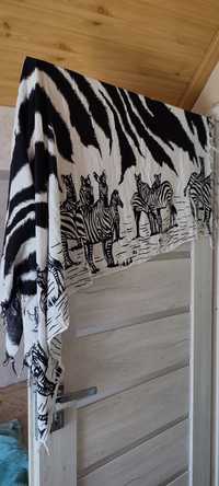 Chusta duża pareo zebry motyw zwierzęcy