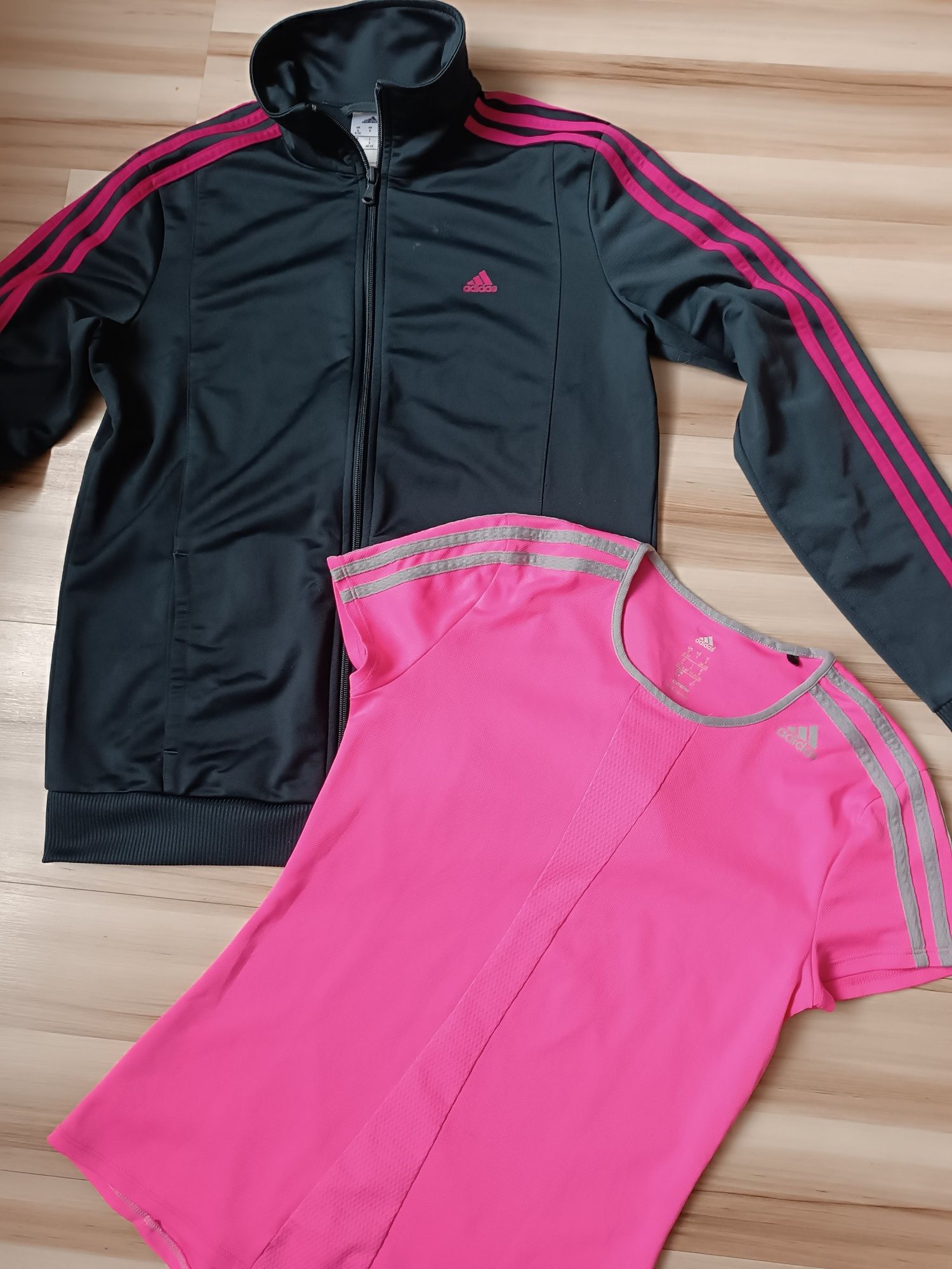 Bluza i t shirt Adidas roz S