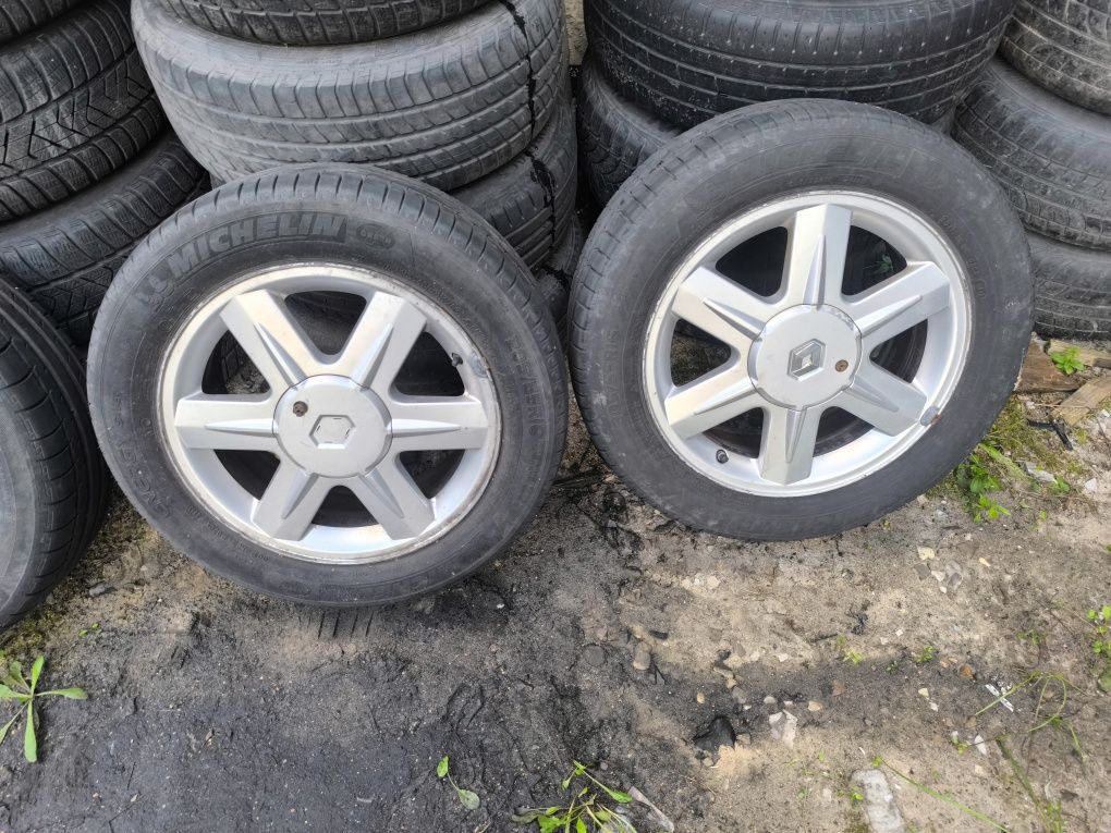 Koła alufelgi  16 5x108 renault opony Michelin letnie 205/55/16