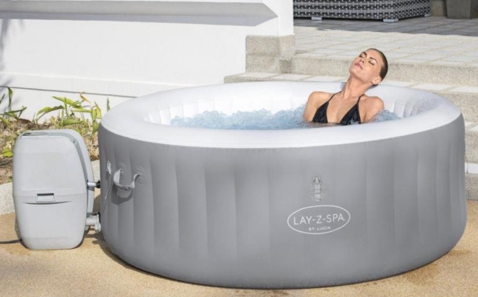 Dmuchane jacuzzi z Hydromasażem i podgrzewaczem wody Bestway 605L 4os.