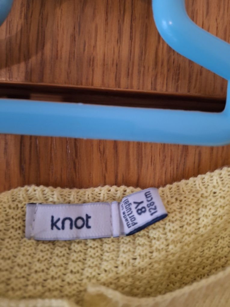 Casaco Amarelo Knot T: 8 anos 128cm