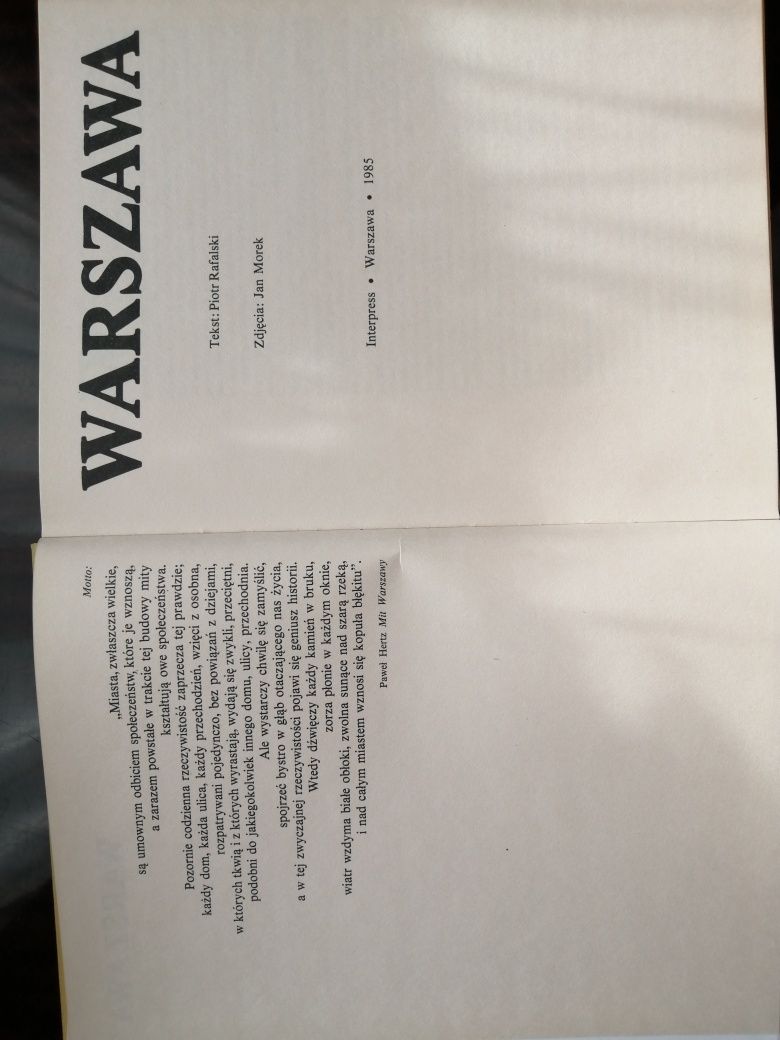 Album "Warszawa" z 1985 roku