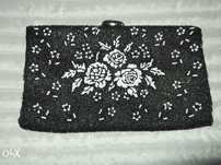 Clutch/mala de mão de misangas
