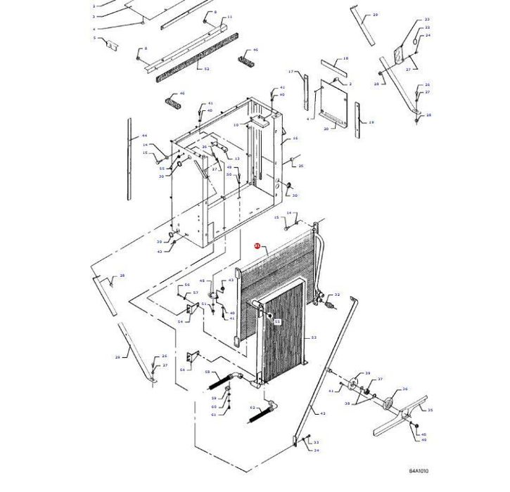 Massey Fergusson MF 30 - chłodnica oleju hydraulicznego D28750776