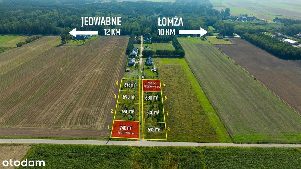 Działki budowlane Jeziorko