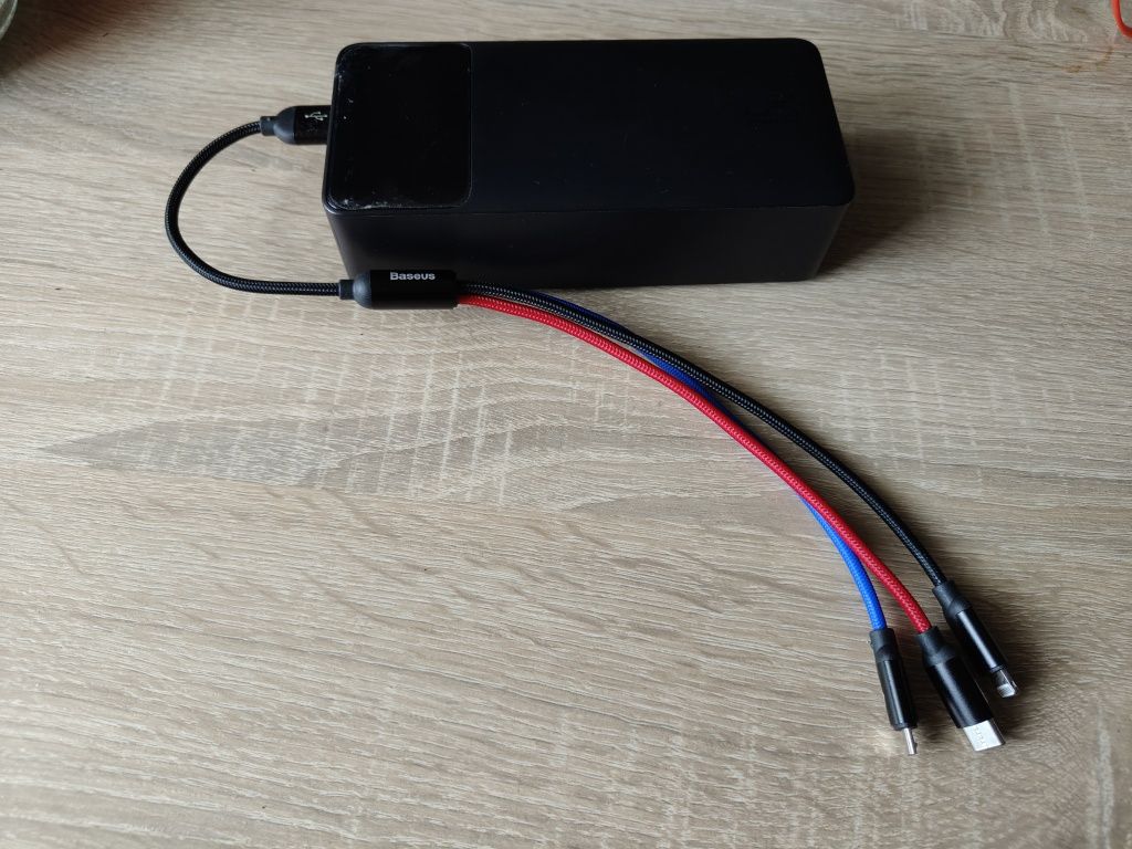 Powebank BASEUS 30000MAH PD 15W Kabel 3w1USB-C MICRO