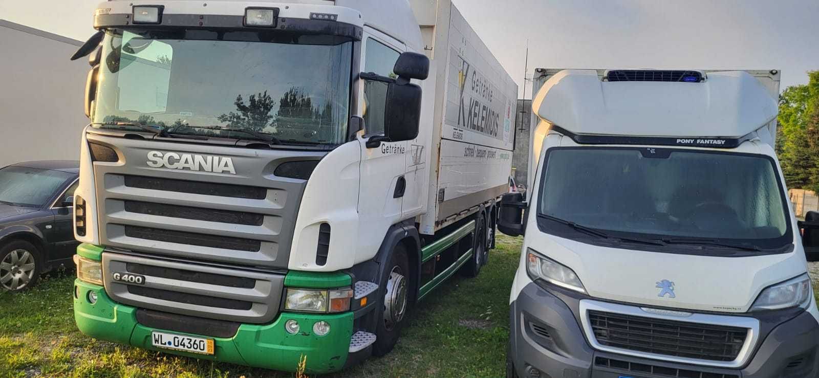 SCANIA 3 OSIE tylna Oś skrętna Otwierany BOK z Windą