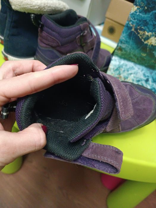 Демі чоботи Clarks, 28 р., утеплені вовною 10.5 або 28 розмір