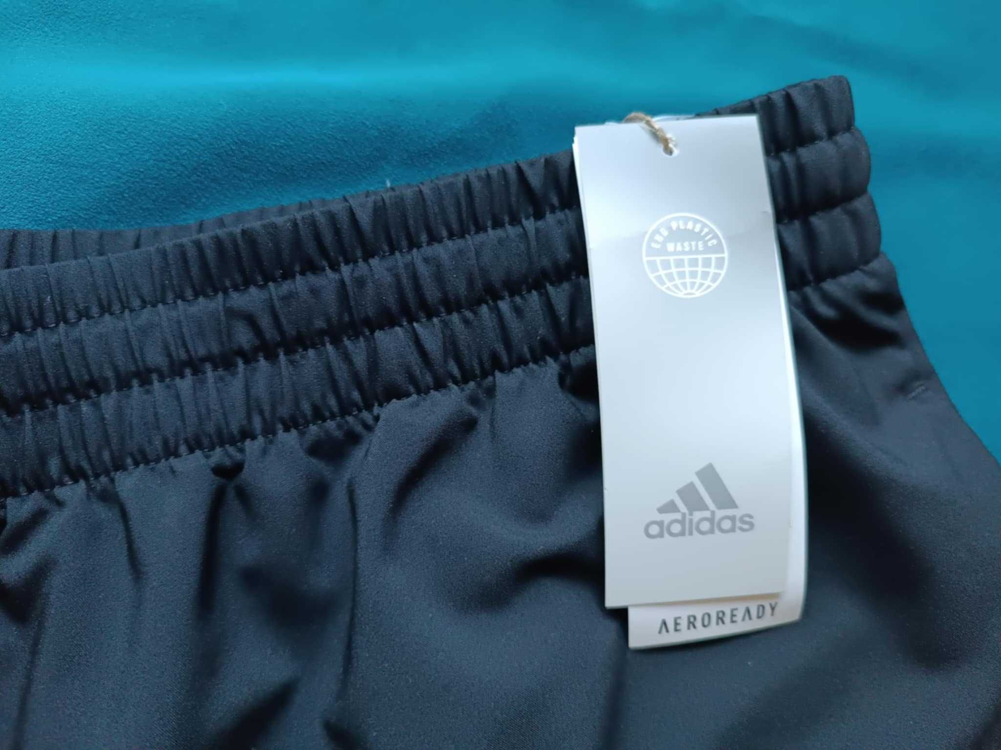 Szorty spodenki męskie czarne logowane nowe z metkami- 3XL/4XL- Adidas
