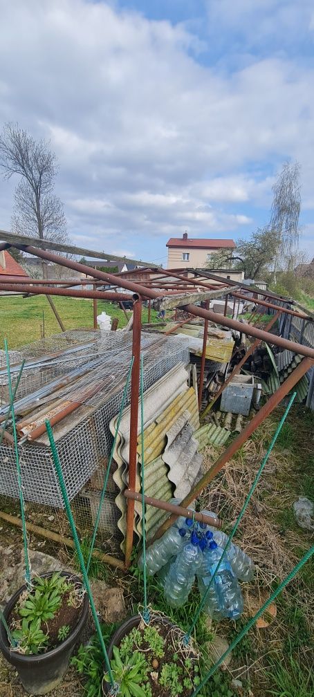 Konstrukcja Zadaszenie Wiata tunel garaż metal rury szkielet