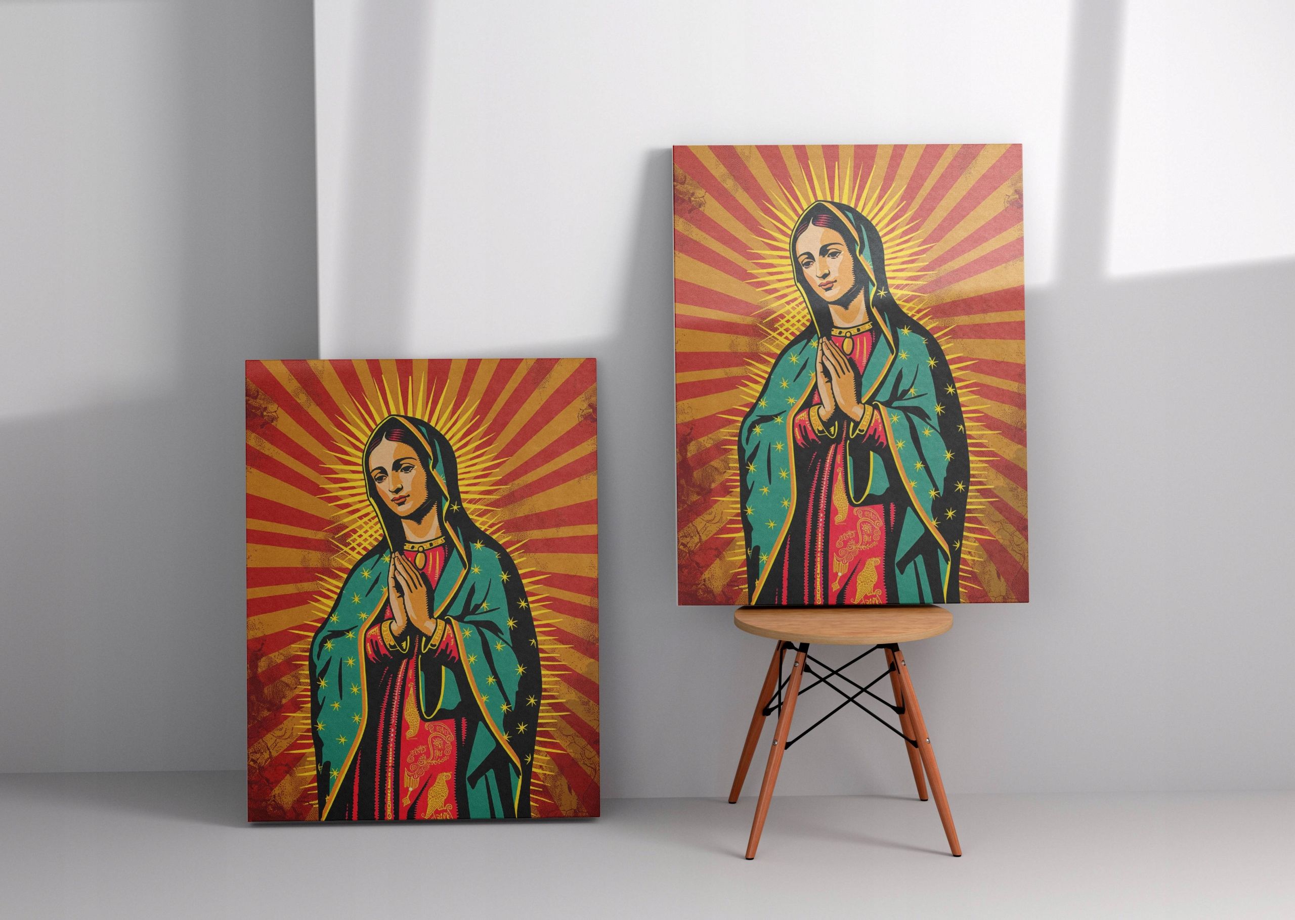 Obraz na płótnie "Ikona Matki Boskiej Maryi" 75x100 cm