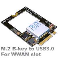 Адаптер USB3.0 M.2 B-Key в слот  WWAN