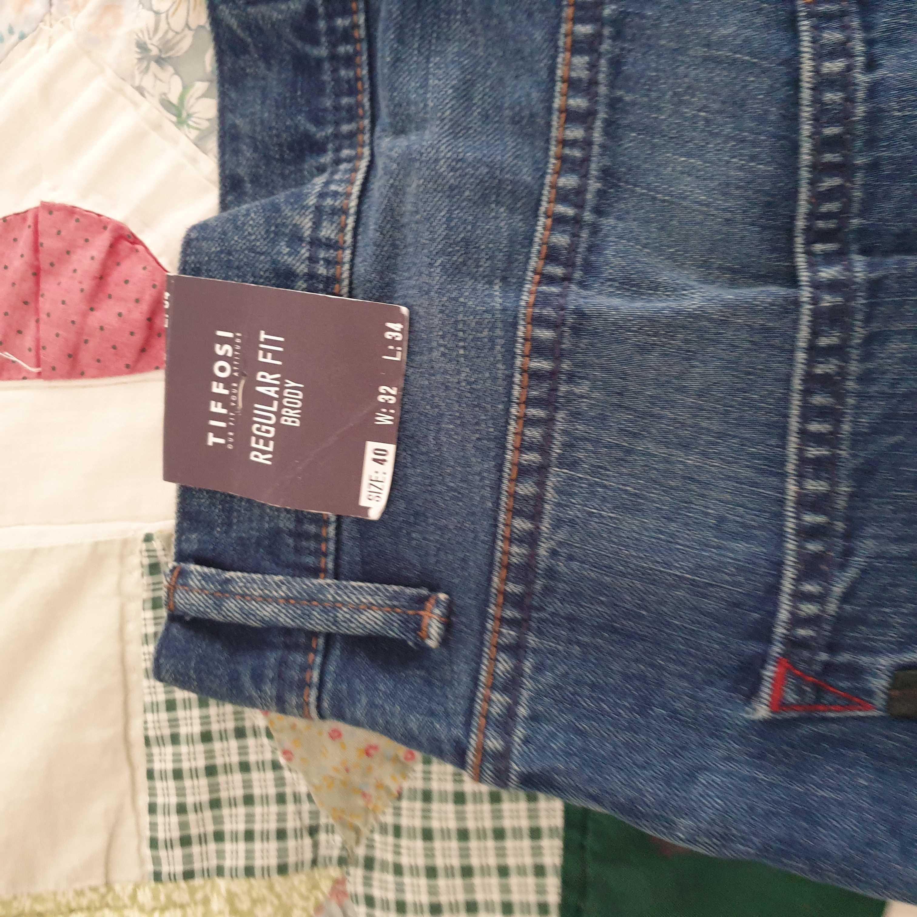 calças tiffosi regular fit, size 40, W32, L34, novas