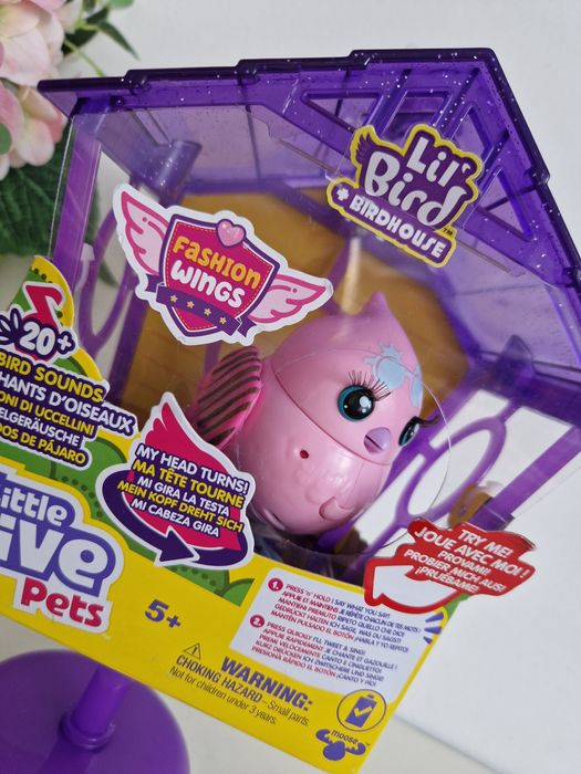 Little live pets ptaszek różowy Princess Lili z domkiem