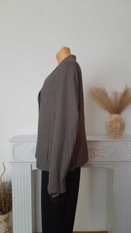 Brązowy żakiet marynarka Taifun r. 42 XL