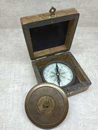 kompas morski wykonany z mosiądzu