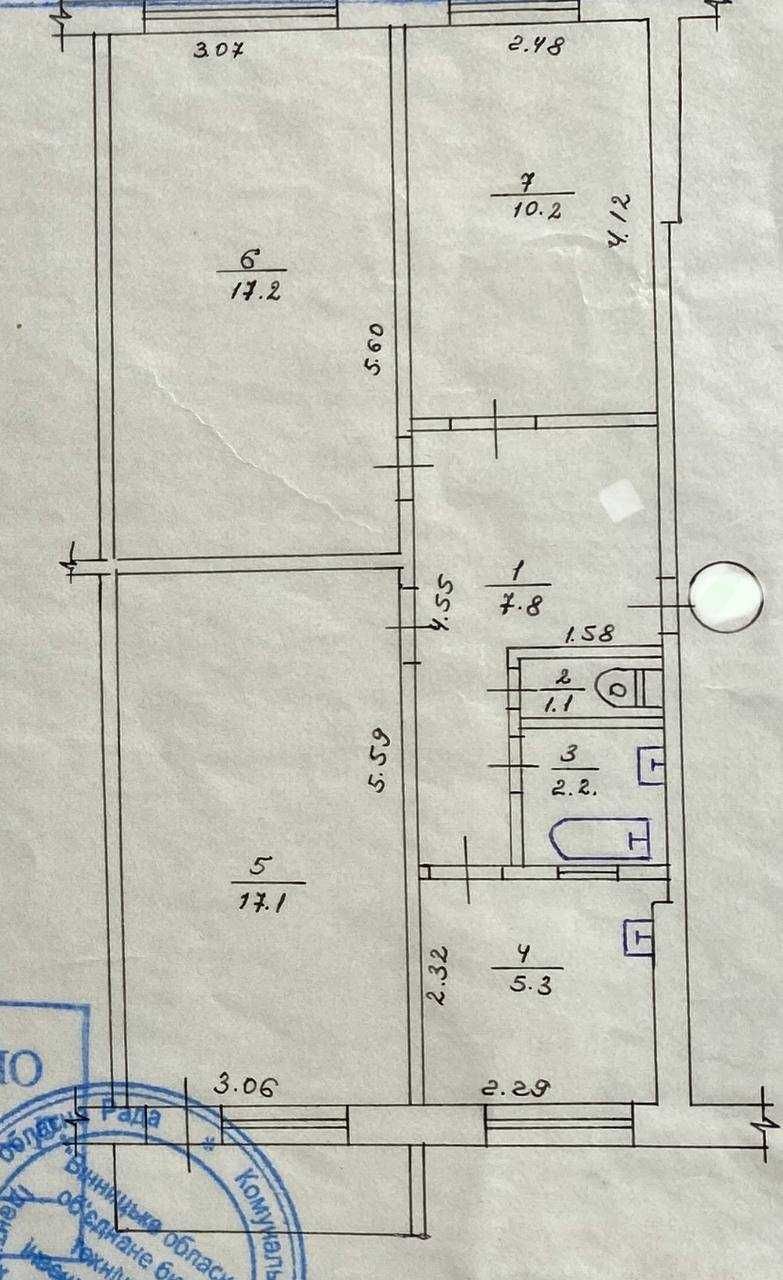 Продаж 3к квартири, сорокоп'ятка, вул. Юності