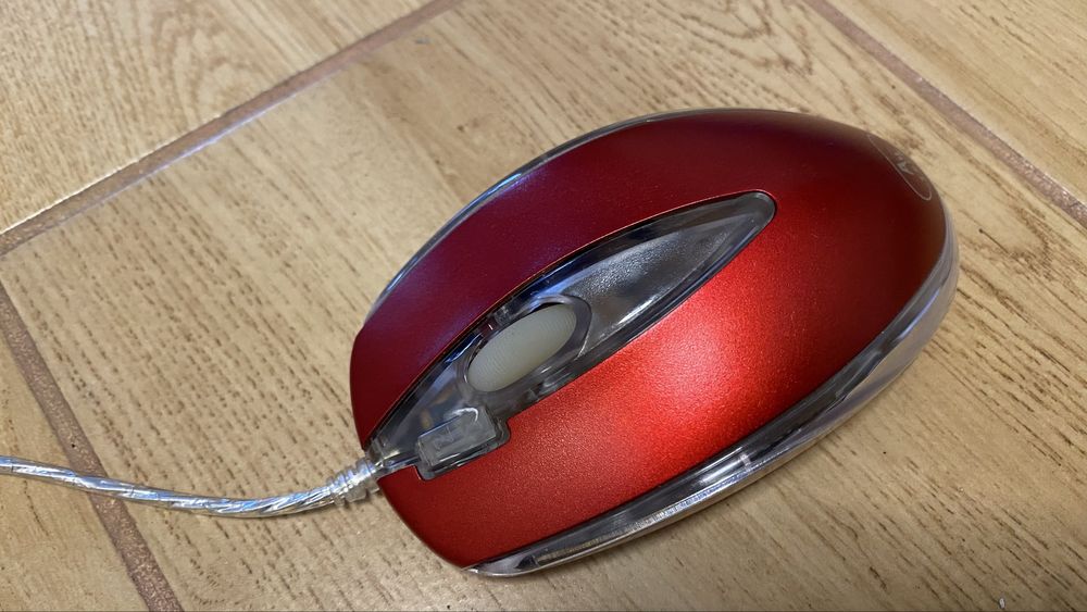 Mysz optyczna A4tech 2x Quick Mouse PS2 PS/2 bordowa