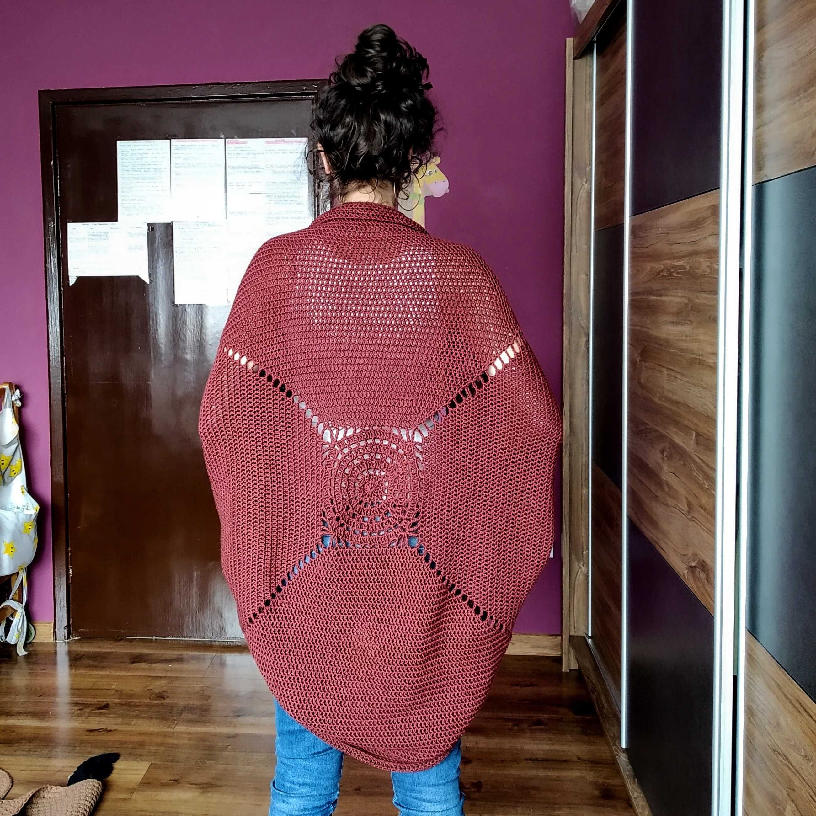 Kardigan sweter oversize no. 2 - alpaka / różne kolory