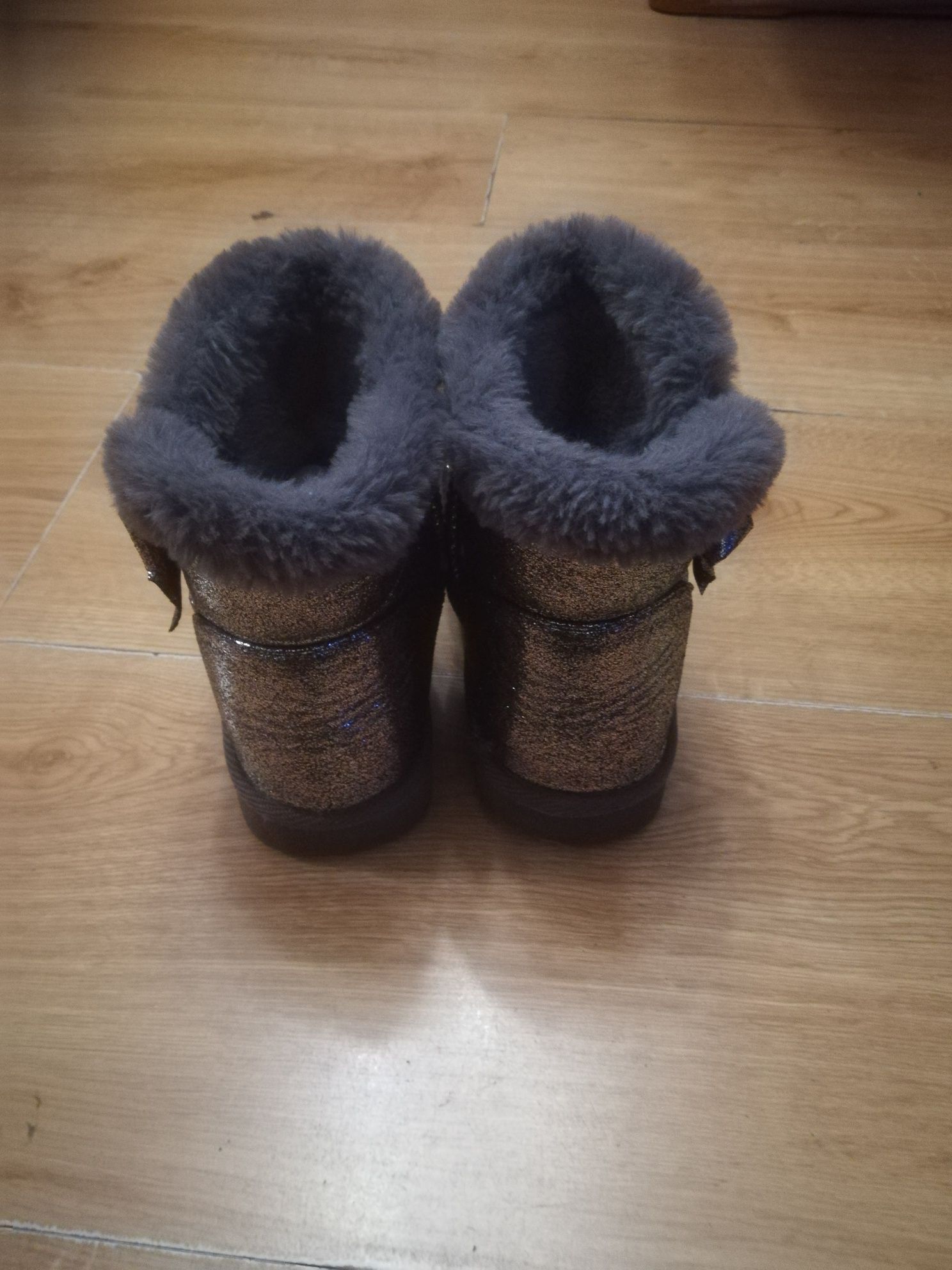 Buty śniegowce ociaplane dziewczęce roz 30
