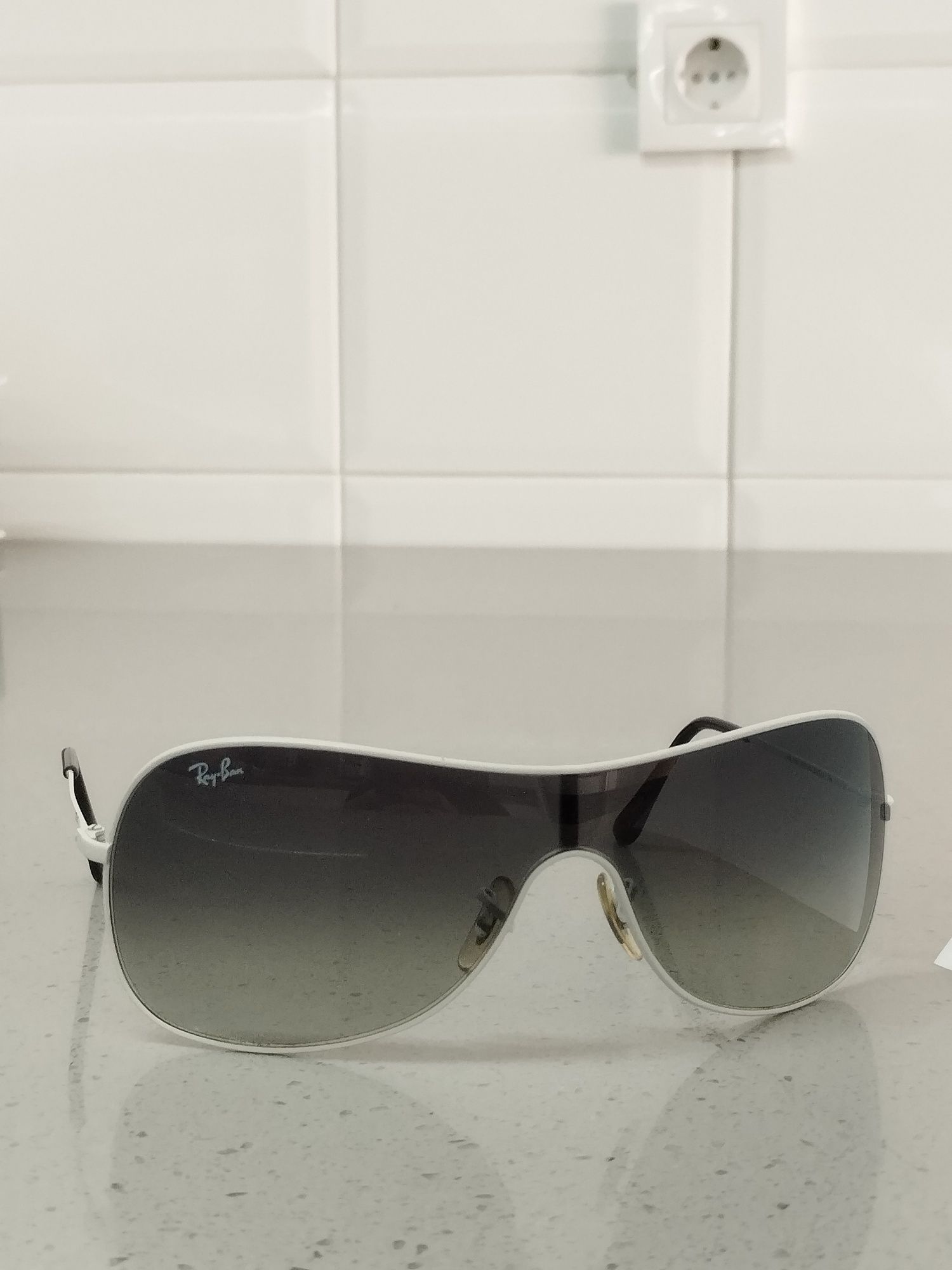 Óculos ray ban originais brancos