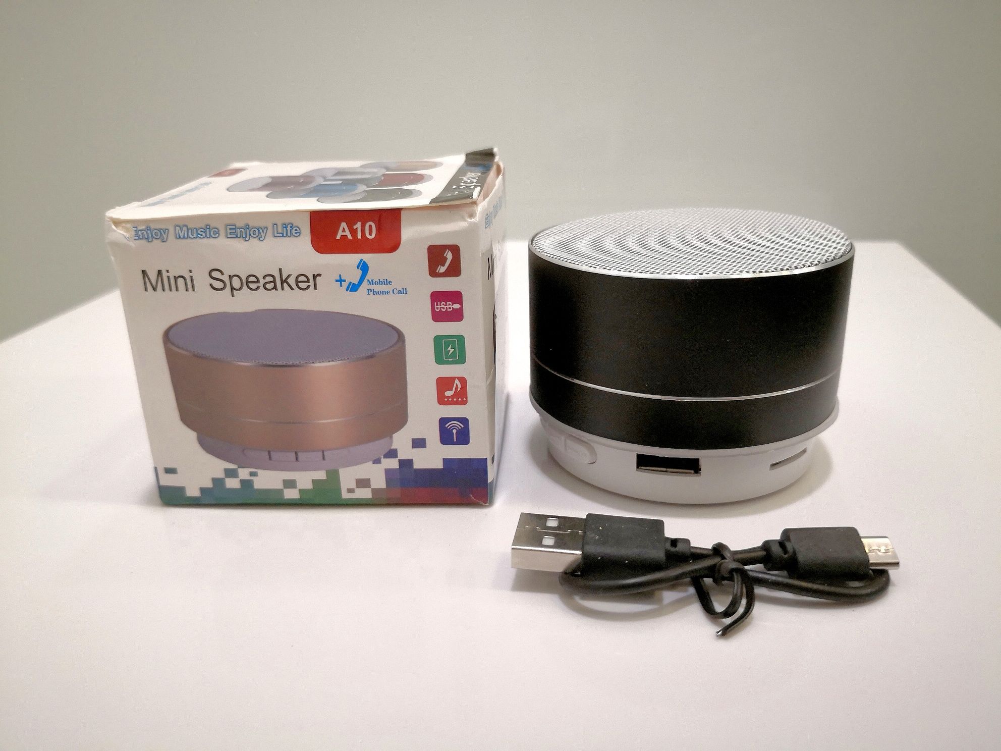 Przenośny głośnik Bluetooth z radiem FM, USB i mikrofonem