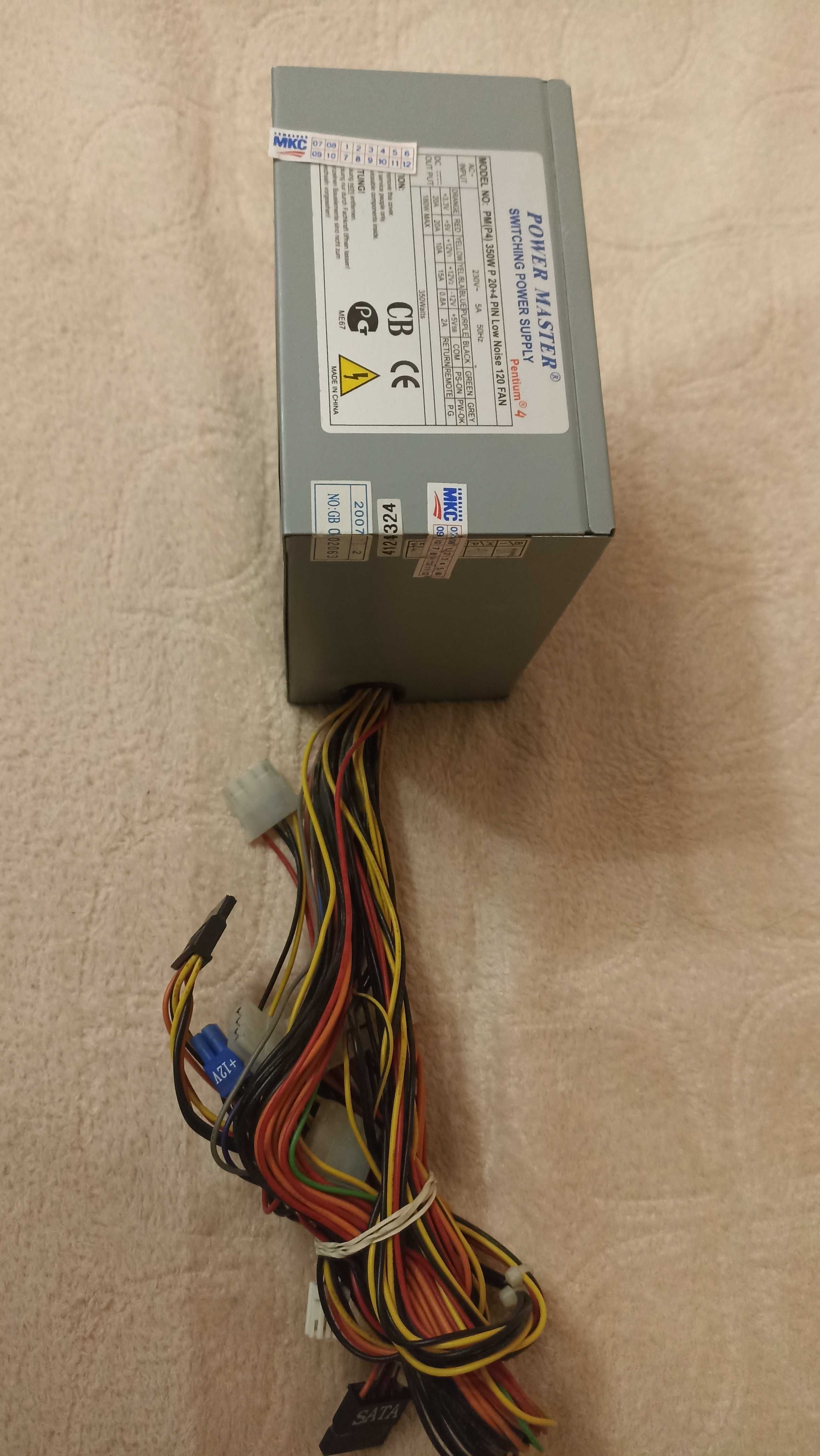 Блок живлення Power Master PM (P4) 350W P 20+4 Pin