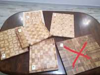 Deski do krojenia i serwowania, sztorcowe, end grain