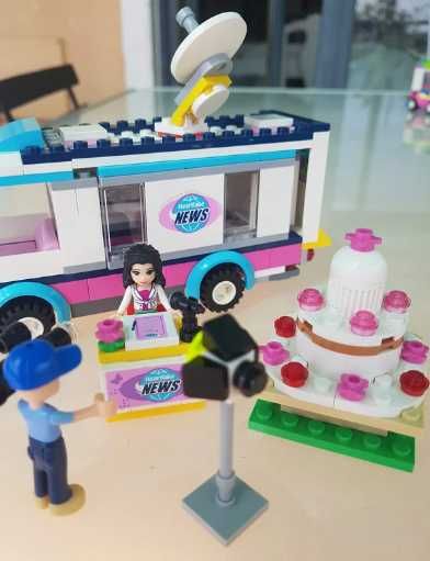 Lego Friends News Van - Carrinha das notícias - Jornalista