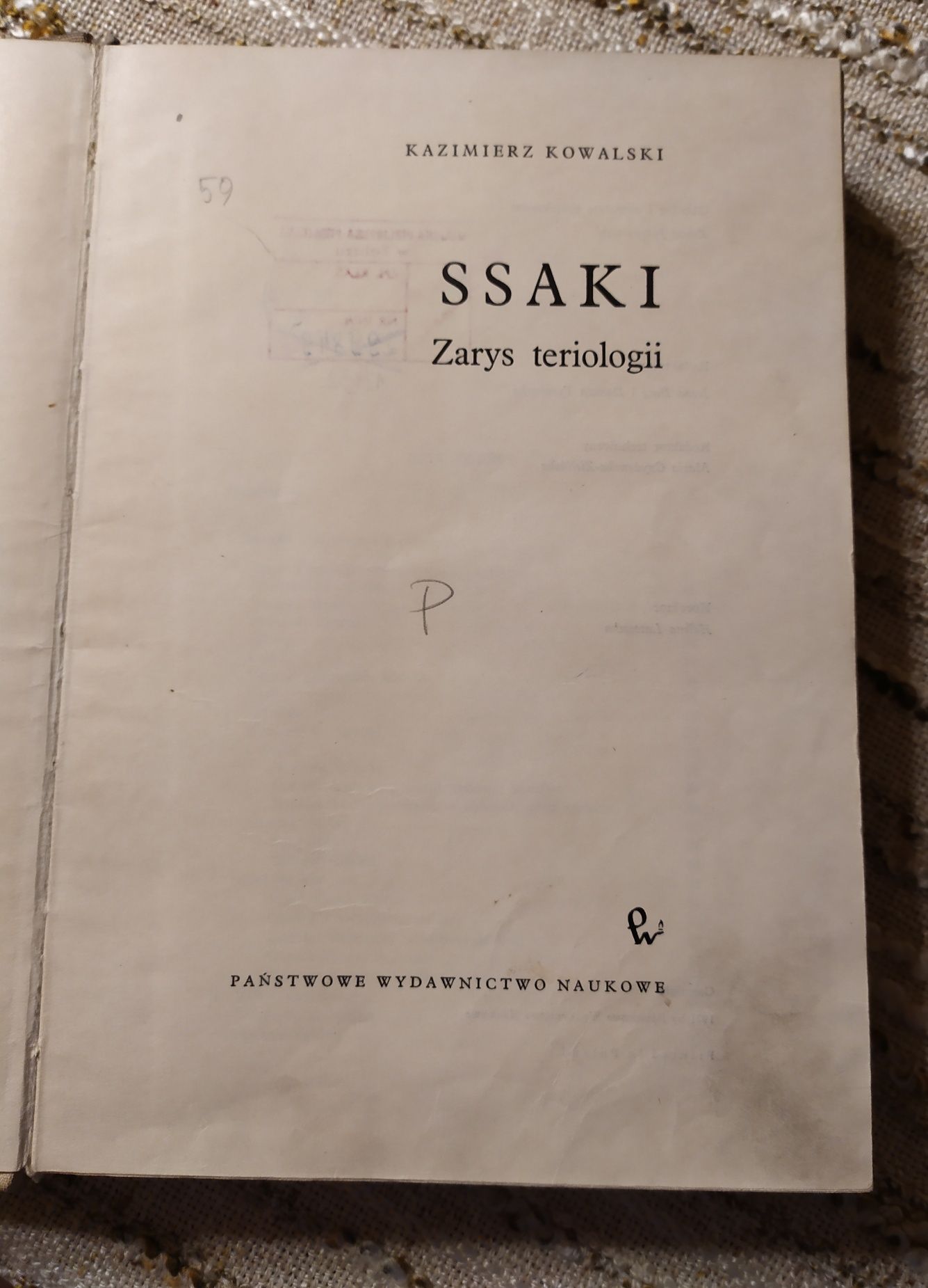 Ssaki Zarys teriologii