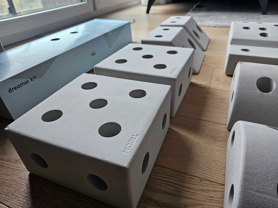 MODU Dreamer set – Kreatywne klocki rozwijające motorykę dużą, szary