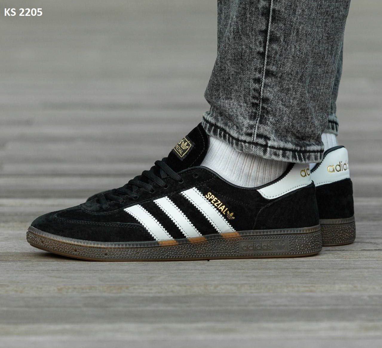 Мужские кроссовки Adidas Spezial HandBall Black. Размеры 41-45