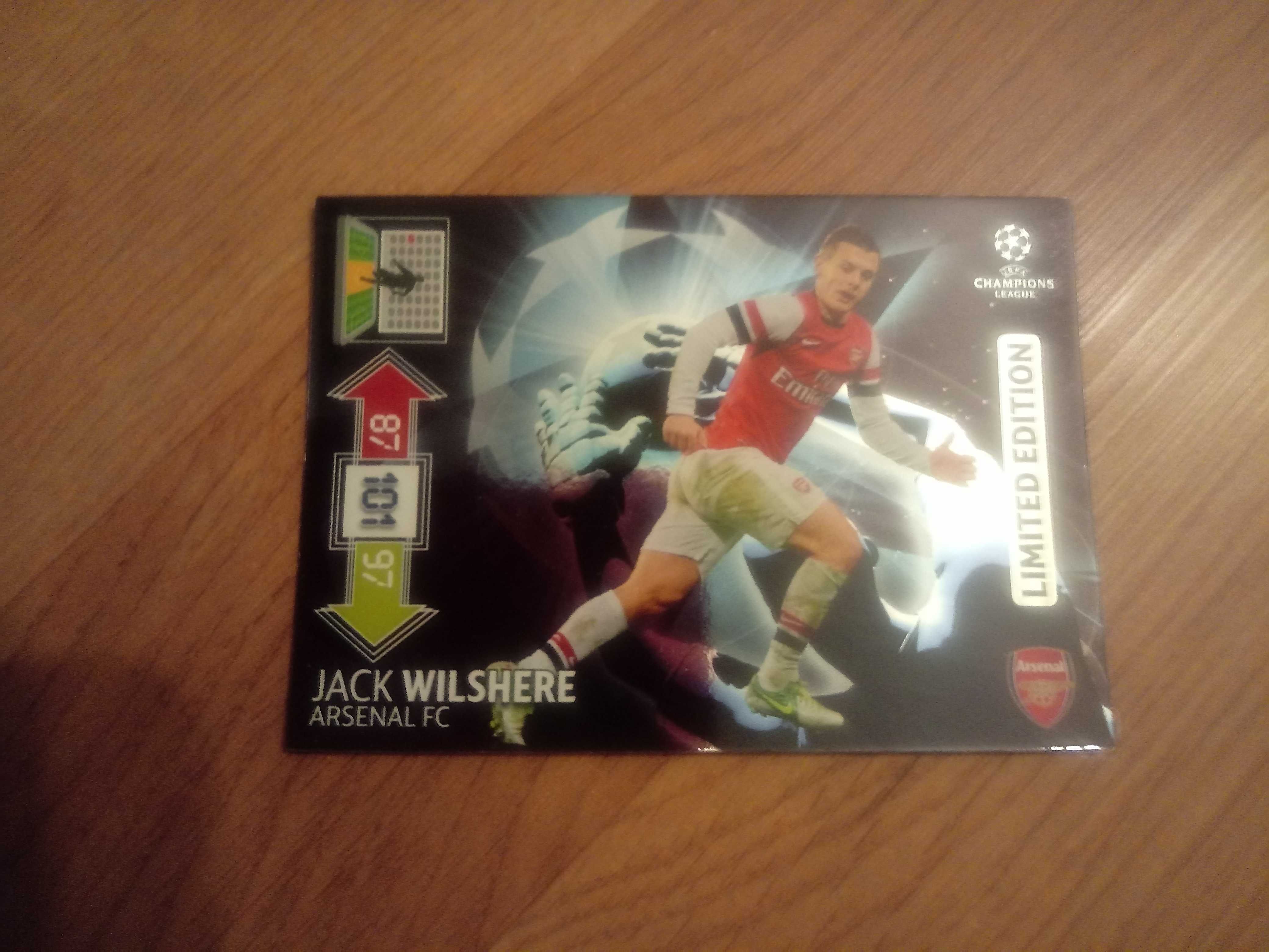 Karta piłkarska LIMITED Edition Jack Wilshere