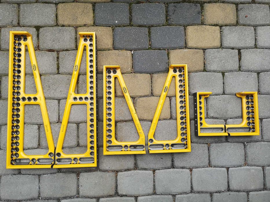 Komplet Demmeler kątownik 200,400,600 mm L/P 16mm stół spawalniczy pin