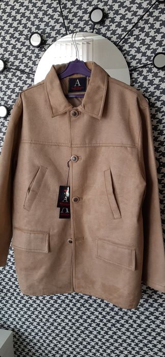 Оригінал! Чоловіча куртка M під замш мужская куртка бежева